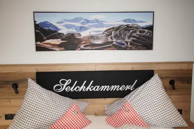 Ein Bett oder Betten in einem Zimmer der Unterkunft Gasthaus Goglhof