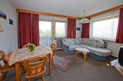 Ein Sitzbereich in der Unterkunft Landhaus Maridl