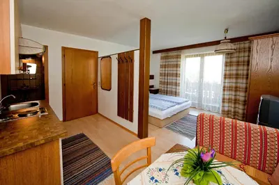 Ein Bett oder Betten in einem Zimmer der Unterkunft Landhaus Maridl