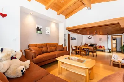 Ein Sitzbereich in der Unterkunft Hölzl Bed & Breakfast