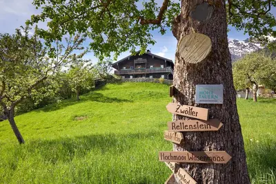 Ein Garten an der Unterkunft Vordergugg