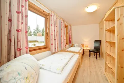 Ein Bett oder Betten in einem Zimmer der Unterkunft Bauernhof Mühltalhof