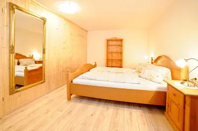 Ein Bett oder Betten in einem Zimmer der Unterkunft Bauernhof Mühltalhof