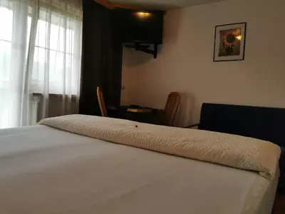 Ein Bett oder Betten in einem Zimmer der Unterkunft Pension Elisabeth
