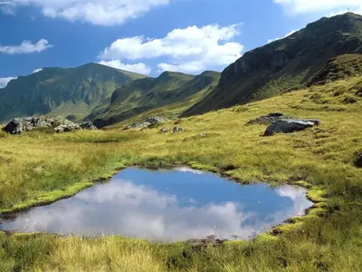 Naturlandschaft in der Nähe des Chalets