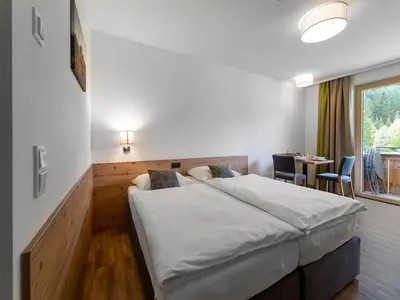 Ein Bett oder Betten in einem Zimmer der Unterkunft Chalet in Saalbach near Ski Slopes