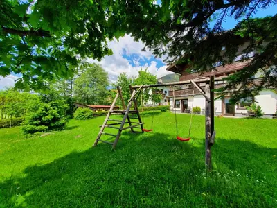 Ein Kinderspielbereich in der Unterkunft Profelt`s Apartments Uttendorf - Steinbock Lodges