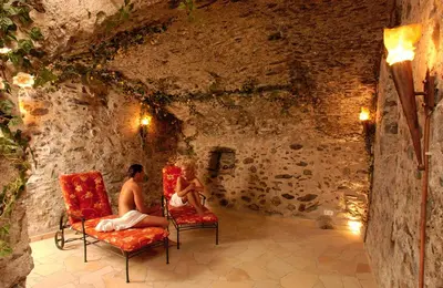 Ein Sitzbereich in der Unterkunft All Inclusive Hotel Bachmayerhof