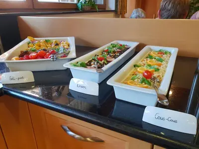 Essen im Hotel oder in der Nähe