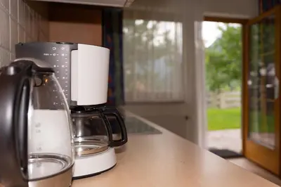 Kaffee-/Teezubehör in der Unterkunft Panoramablick Ferienwohnung Schiestl