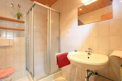 Ein Badezimmer in der Unterkunft Ferienwohnung Gimplinger