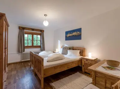 Ein Bett oder Betten in einem Zimmer der Unterkunft Gassenhof