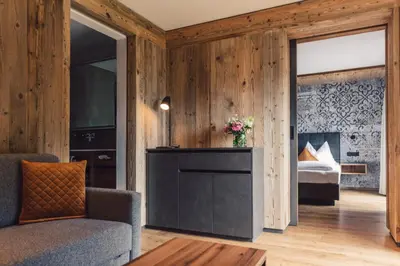 Ein Bett oder Betten in einem Zimmer der Unterkunft Hotel - Gasthof Märzenklamm