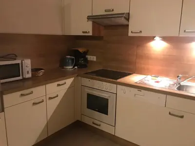 Küche/Küchenzeile in der Unterkunft Appartements Hirner