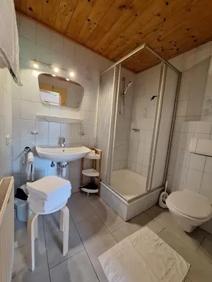 Ein Badezimmer in der Unterkunft BIO- Bauernhof Obermaurach
