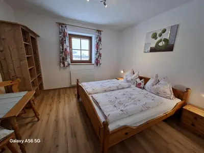 Ein Bett oder Betten in einem Zimmer der Unterkunft BIO- Bauernhof Obermaurach