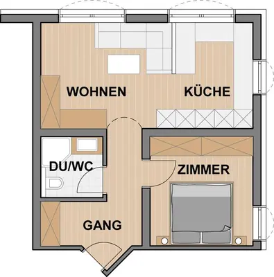 Grundriss der Unterkunft Ferienhaus Elisabeth