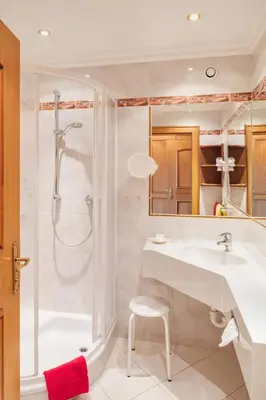 Ein Badezimmer in der Unterkunft Unser Berghof