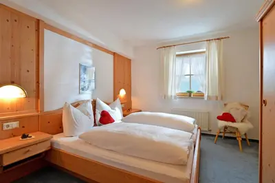 Ein Bett oder Betten in einem Zimmer der Unterkunft Appartements Spieljoch by Unterlercher