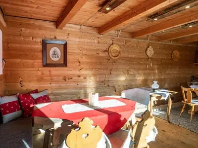 Ein Sitzbereich in der Unterkunft Alpengasthof Gruberhof
