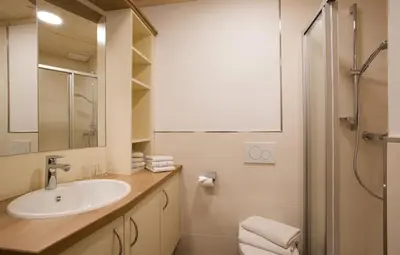 Ein Badezimmer in der Unterkunft Appartement Hinterholzer