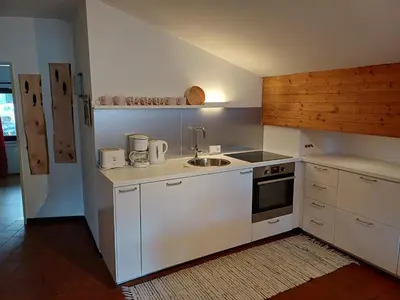 Küche/Küchenzeile in der Unterkunft Haus am Sonnweg