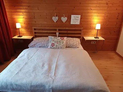 Ein Bett oder Betten in einem Zimmer der Unterkunft Haus am Sonnweg