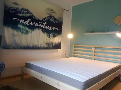 Ein Bett oder Betten in einem Zimmer der Unterkunft Haus am Sonnweg