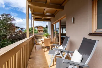 Ein Balkon oder eine Terrasse in der Unterkunft Appartements Barbara
