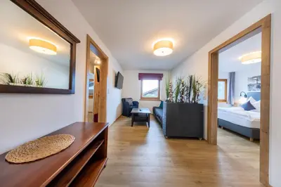Ein Bett oder Betten in einem Zimmer der Unterkunft Appart-Pension Schnöll