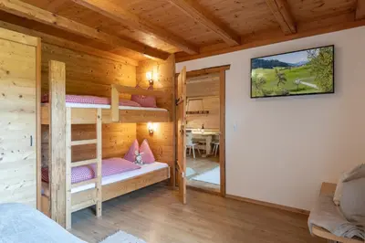 Ein Bett oder Betten in einem Zimmer der Unterkunft Bauernhof Hintenberg