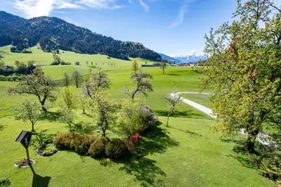 Naturlandschaft in der Nähe des Bauernhofs
