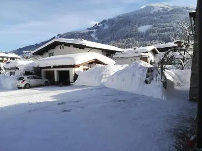 Haus Heckenrose im Winter