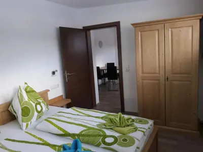 Ein Bett oder Betten in einem Zimmer der Unterkunft Appartement Wildkogelblick