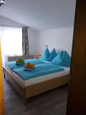 Ein Bett oder Betten in einem Zimmer der Unterkunft Appartement Wildkogelblick