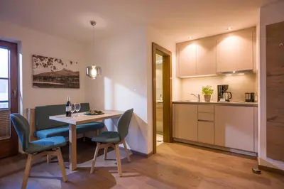 Küche/Küchenzeile in der Unterkunft Appartements Oswald