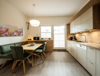 Küche/Küchenzeile in der Unterkunft Appartements Oswald
