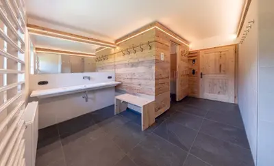 Ein Badezimmer in der Unterkunft Getznerhof