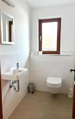 Ein Badezimmer in der Unterkunft Pension Hohe Salve