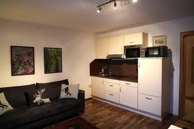 Küche/Küchenzeile in der Unterkunft Appartment Schatz