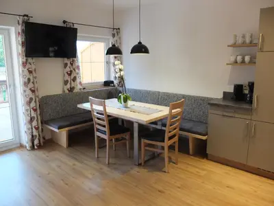 Küche/Küchenzeile in der Unterkunft Apartment Haus Dahoam
