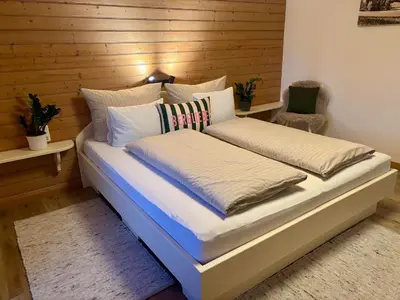 Ein Bett oder Betten in einem Zimmer der Unterkunft Landhaus Barbara