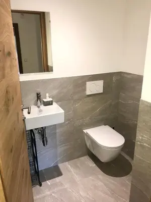 Ein Badezimmer in der Unterkunft Landhaus Barbara