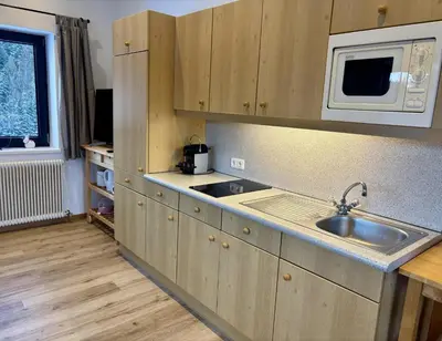 Küche/Küchenzeile in der Unterkunft Landhaus Barbara