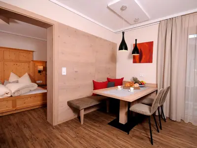 Ein Bett oder Betten in einem Zimmer der Unterkunft Ferienwohnung Eberl