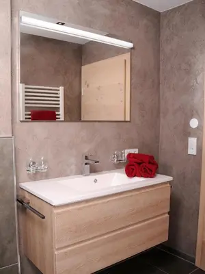 Ein Badezimmer in der Unterkunft Ferienwohnung Eberl