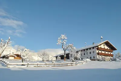 Ferienheim Riedhof im Winter