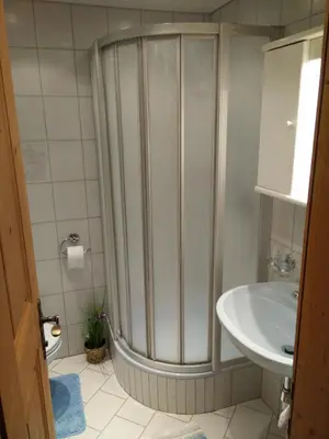 Ein Badezimmer in der Unterkunft Apartments Penz