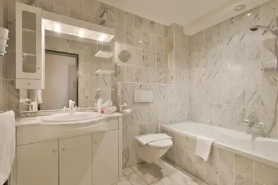 Ein Badezimmer in der Unterkunft Apparthotel Tom Sojer