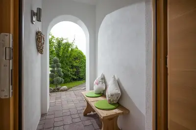 Ein Garten an der Unterkunft Hirzinger Marlis